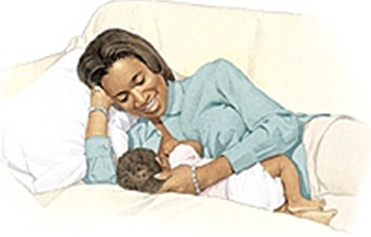 Breastfeeding side-lying hold