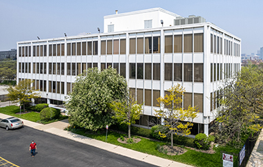 Exterior of a white building
