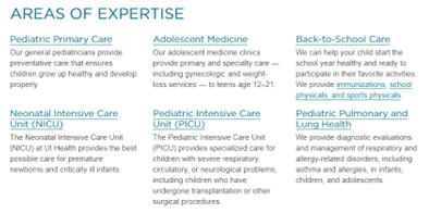 Primary Services Grid example