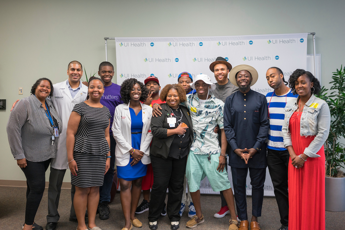 Before Lollapalooza Performance, Hip-Hop Artist Jidenna Visits Sickle Cell Patients at UI Health