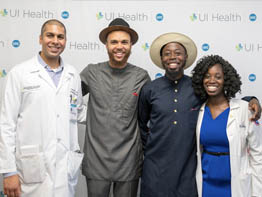 Before Lollapalooza Performance, Hip-Hop Artist Jidenna Visits Sickle Cell Patients at UI Health