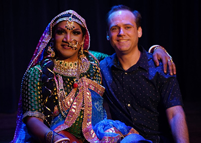 Photo of Dr Trotter and performer Colin Mascarenhas