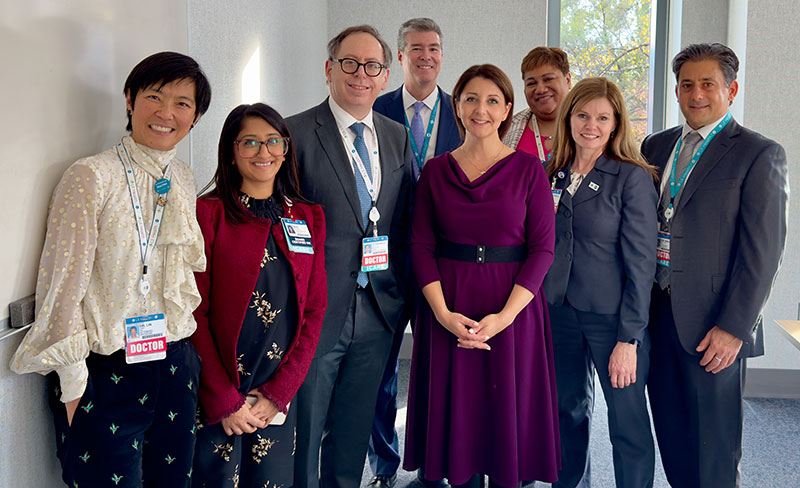  CDC Director Dr. Mandy Cohen with UI Health leaders