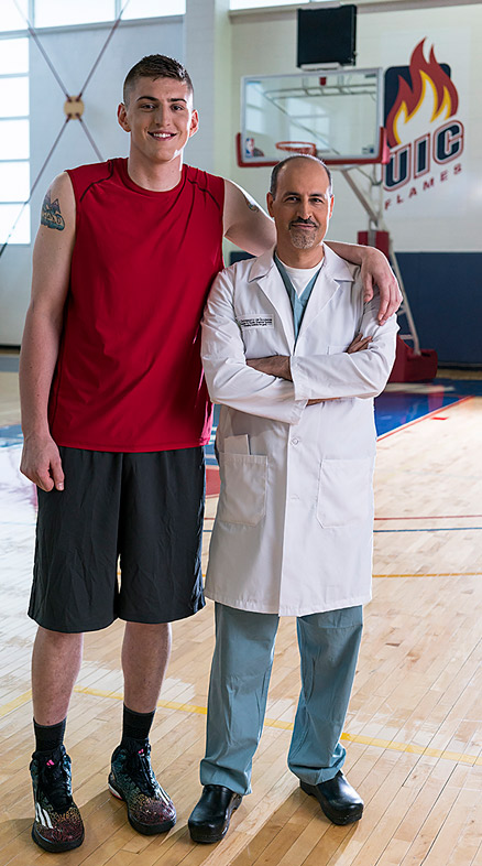 Stroke Patient Jason and Dr. Alaraj