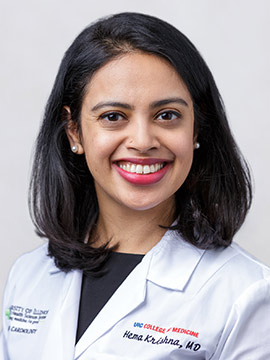 Hema Krishna, Cardióloga, División de Cardiología 